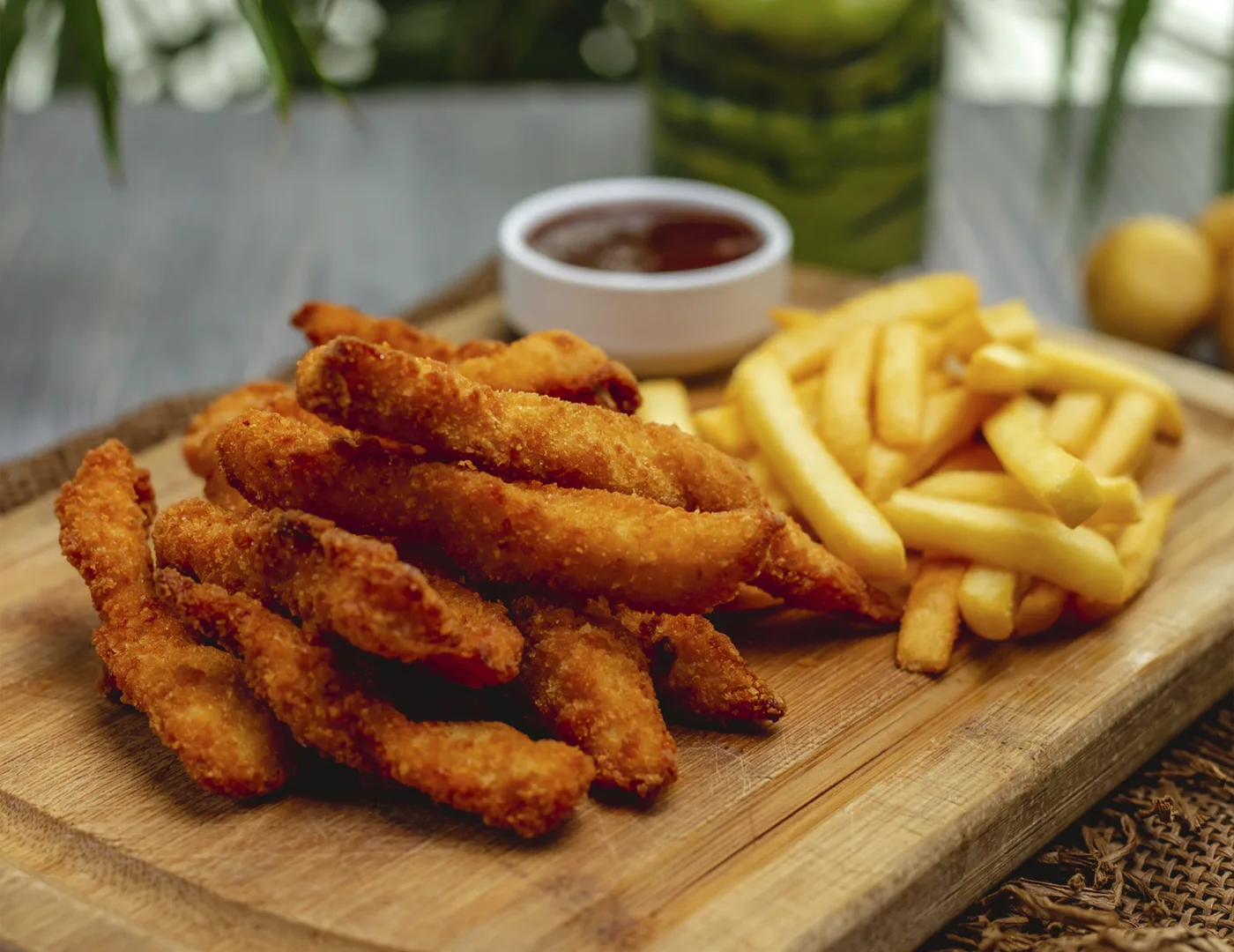 Tiras de Frango com Tiras